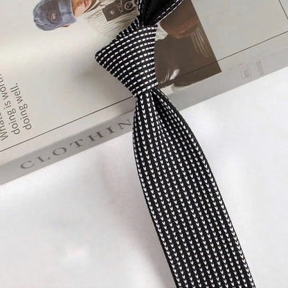 Retro Style Narrow Knitted Tie